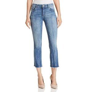 NWOT DL1961 Lara Instasculpt Crop Flare Jeans in Davidson Blue 28